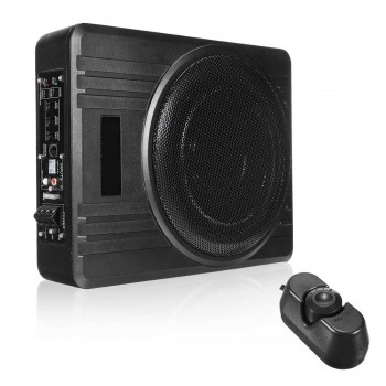 10 Inch 600W Car Speaker Truck Subwoofer Amplifier Amp Slim Under-Seat Super Bass  Car Subwoofer Amplifier Car Speaker