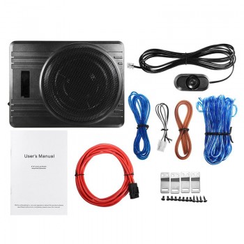 10 Inch 600W Car Speaker Truck Subwoofer Amplifier Amp Slim Under-Seat Super Bass  Car Subwoofer Amplifier Car Speaker