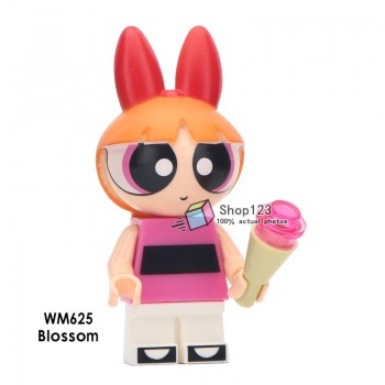 Single Sale Lovely Cartoon Animal Pink Pig Model For Girls Gifts Legoings Doll Minifigured Building Blocks For Children Toys