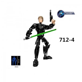 28 Style Star War The Last Jedi Buildable Action Figure Rey Kylo Ren Luke Skywalker Building Block Toy compatible with legoINGly