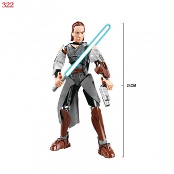 28 Style Star War The Last Jedi Buildable Action Figure Rey Kylo Ren Luke Skywalker Building Block Toy compatible with legoINGly