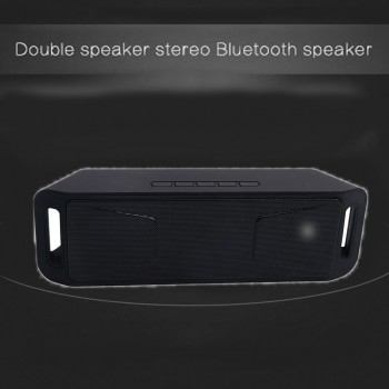New Car Bluetooth Subwoofer Wireless Bluetooth 4.0 Stereo Subwoofer Speakers TF USB FM Radio Built-in Mic Dual Bass Sound Box