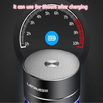 HAOBA UNIVERSAL diameter 7CM supper cool car subwoofer car bluetooth 4.1 free shipping