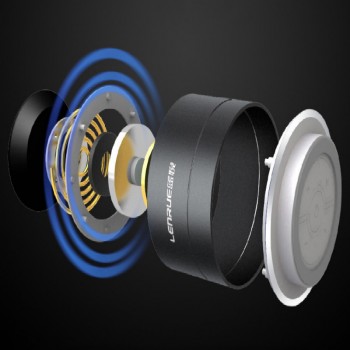 HAOBA UNIVERSAL diameter 7CM supper cool car subwoofer car bluetooth 4.1 free shipping