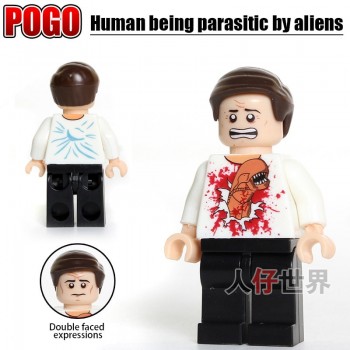 POGO Building Blocks SuperHero Single Sale Prometheus Alien Predator monster ET Legoings mini dolls figures Children Toys Gift