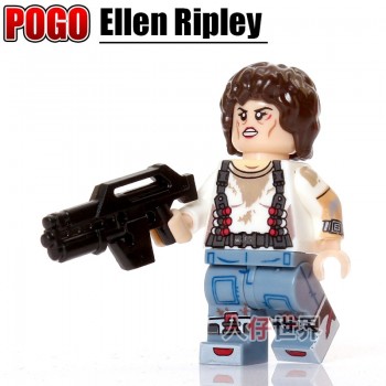 POGO Building Blocks SuperHero Single Sale Prometheus Alien Predator monster ET Legoings mini dolls figures Children Toys Gift