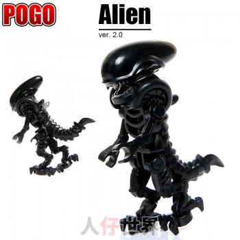 POGO Building Blocks SuperHero Single Sale Prometheus Alien Predator monster ET Legoings mini dolls figures Children Toys Gift