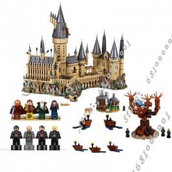 Harri Potter movie Series Hogwarts Castle Great Wall Set Building Blocks Bricks Compatible 71043 Legoingly Model Building Toys