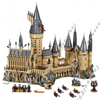 Harri Potter movie Series Hogwarts Castle Great Wall Set Building Blocks Bricks Compatible 71043 Legoingly Model Building Toys