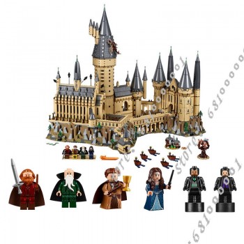 Harri Potter movie Series Hogwarts Castle Great Wall Set Building Blocks Bricks Compatible 71043 Legoingly Model Building Toys