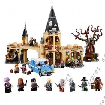 Harri Potter movie Series Hogwarts Castle Great Wall Set Building Blocks Bricks Compatible 71043 Legoingly Model Building Toys