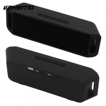 Vehemo SC208 Bluetooth 4.0 Wireless Speaker Stereo Subwoofer Speakers TF USB FM Radio Built-in Mic Dual Bass Sound Box