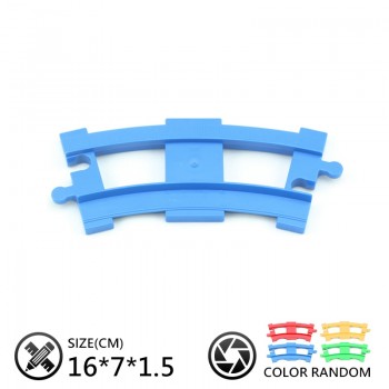 Vehicle track Sets Bricks Railway Big rail Building Blocks trailer track accessory DIY Child Toys Compatible with Duplo Car Gift