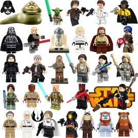 Single Sale Legoing Star Wars Building Blocks Han Solo Anakin Darth Vader Yoda Jar Jar R2d2 Legoing Starwars Figures Fun Kid Toy