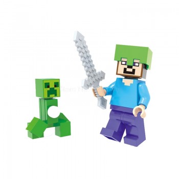 Minecraft Legoings My World Block Zombie Steve Wither Toy Action Figure Toys For Children Blocks Legoing Minecraft Figures