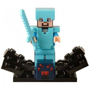 Minecraft Legoings My World Block Zombie Steve Wither Toy Action Figure Toys For Children Blocks Legoing Minecraft Figures