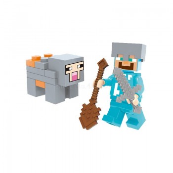 Minecraft Legoings My World Block Zombie Steve Wither Toy Action Figure Toys For Children Blocks Legoing Minecraft Figures