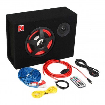 6 Inch 350W Under-Seat Car Active Subwoofer Speaker Stereo Bass Audio Powered Car Subwoofers Amplifier Active Car Subwoofer