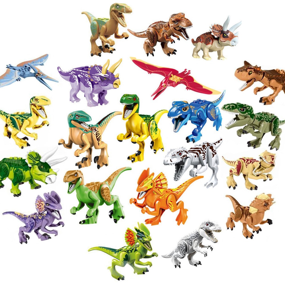 2019 New Dinosaur Kids Juguetes Compatible Bricks Toys Legoingly Building Blocks Dinosaurs Jurassic Park World For Children Gift