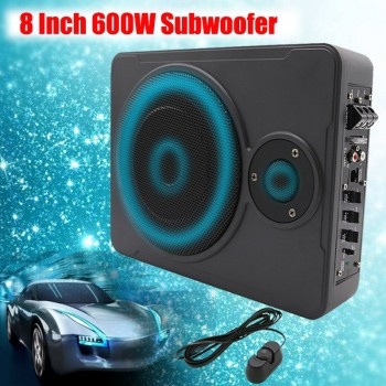 I Key Buy 8 Inch Car Home Subwoofer Under Seat Sub 600W Stereo Subwoofer Car Audio Speaker Music System Sound Woofer