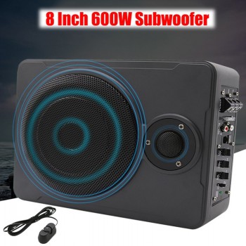 I Key Buy 8 Inch Car Home Subwoofer Under Seat Sub 600W Stereo Subwoofer Car Audio Speaker Music System Sound Woofer
