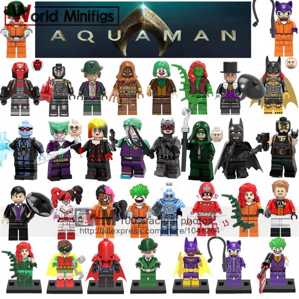 Single Building Blocks Legoings DC super hero Bane Riddler Scarecrow Joker Poison Ivy Penguin Batgirl Red Hood Toys Gifts