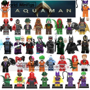 Single Building Blocks Legoings DC super hero Bane Riddler Scarecrow Joker Poison Ivy Penguin Batgirl Red Hood Toys Gifts