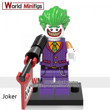 Single Building Blocks Legoings DC super hero Bane Riddler Scarecrow Joker Poison Ivy Penguin Batgirl Red Hood Toys Gifts