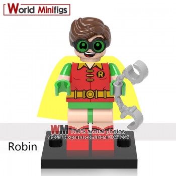 Single Building Blocks Legoings DC super hero Bane Riddler Scarecrow Joker Poison Ivy Penguin Batgirl Red Hood Toys Gifts