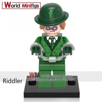 Single Building Blocks Legoings DC super hero Bane Riddler Scarecrow Joker Poison Ivy Penguin Batgirl Red Hood Toys Gifts