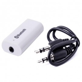 1PC Free Shipping Bluetooth Music Receiver 3.5mm Bluetooth Adapter Bluetooth Audio Receiver USB Powered Car Speaker White