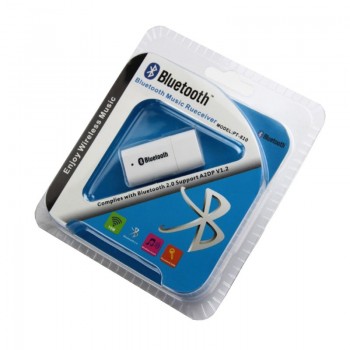 1PC Free Shipping Bluetooth Music Receiver 3.5mm Bluetooth Adapter Bluetooth Audio Receiver USB Powered Car Speaker White