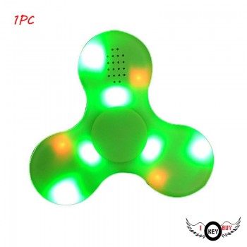 I Key Buy 1PC ABS Glowing Gyro With Bluetooth Speaker Charging Rotary Music Player Flashing Light Speakers Decompression Toys