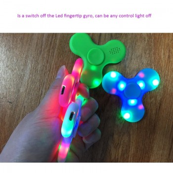 I Key Buy 1PC ABS Glowing Gyro With Bluetooth Speaker Charging Rotary Music Player Flashing Light Speakers Decompression Toys