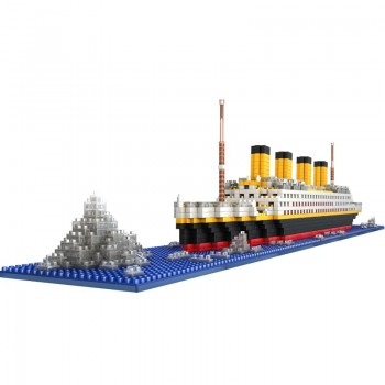1860 pcs NO match legoeings RS titanic cruise ship model boat DIY building Diamond Blocks Kit children kids toys Christmas gifts