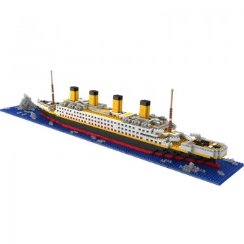 1860 pcs NO match legoeings RS titanic cruise ship model boat DIY building Diamond Blocks Kit children kids toys Christmas gifts