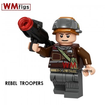 Single Cowboy Legoings Western Cowboy with Hat Guns Robocop Swat Police Force Figures Building Blocks Toys for Children Gift
