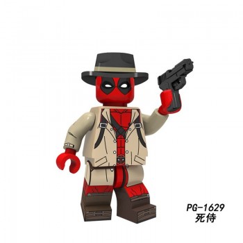 Single Cowboy Legoings Western Cowboy with Hat Guns Robocop Swat Police Force Figures Building Blocks Toys for Children Gift