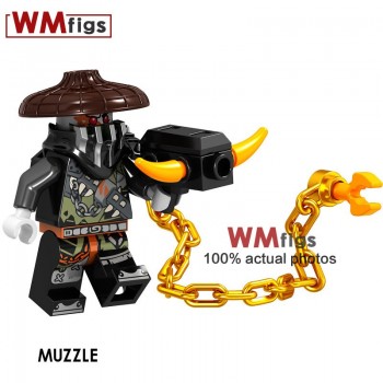 Single Cowboy Legoings Western Cowboy with Hat Guns Robocop Swat Police Force Figures Building Blocks Toys for Children Gift