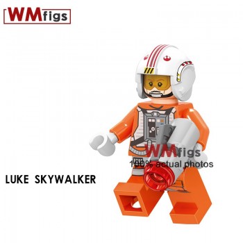Single Cowboy Legoings Western Cowboy with Hat Guns Robocop Swat Police Force Figures Building Blocks Toys for Children Gift