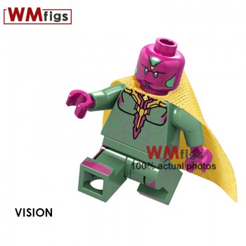 Single Hulk Legoings Avengers Infinity War Marvel Super Heroes Scarlet Witch Death Vision Black Widow Model Blocks Children Toys