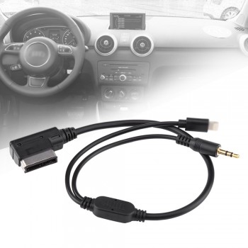 Car Auxiliary Cable AMI MDI MMI 3.5mm MP3 Auxiliary Adapter Cable For iPod iPhone 5 6 For Audi A3 A8 Q5 For VW