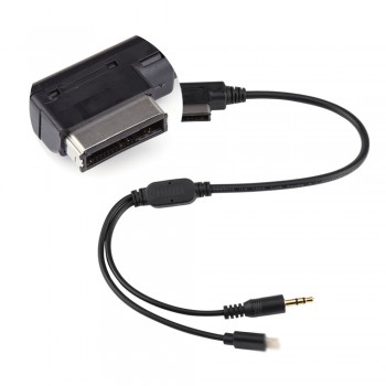 Car Auxiliary Cable AMI MDI MMI 3.5mm MP3 Auxiliary Adapter Cable For iPod iPhone 5 6 For Audi A3 A8 Q5 For VW