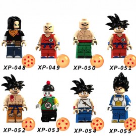 For legoing Dragon Ball Z Figures Violett Krillin Tien Shinhan Goku Chiaotzu Vegeta Collection Model Building Blocks Bricks toys