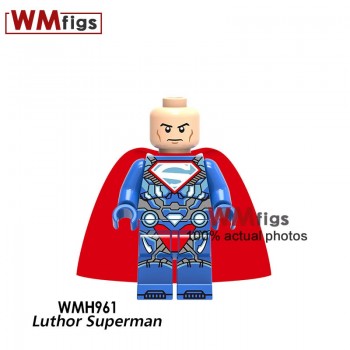Single DC Luthor Superman Electric Red Legoingly Wonder Woman Super Heroes Super Girl Building Blocks Toys for Children Gift