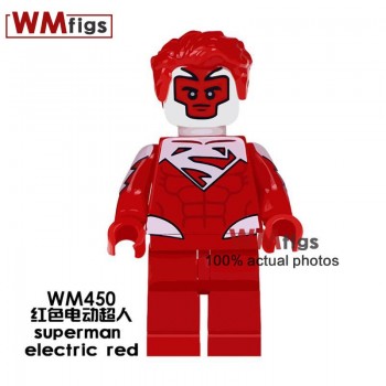 Single DC Luthor Superman Electric Red Legoingly Wonder Woman Super Heroes Super Girl Building Blocks Toys for Children Gift