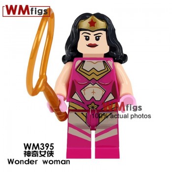 Single DC Luthor Superman Electric Red Legoingly Wonder Woman Super Heroes Super Girl Building Blocks Toys for Children Gift