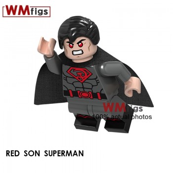 Single DC Luthor Superman Electric Red Legoingly Wonder Woman Super Heroes Super Girl Building Blocks Toys for Children Gift
