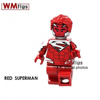 Single DC Luthor Superman Electric Red Legoingly Wonder Woman Super Heroes Super Girl Building Blocks Toys for Children Gift