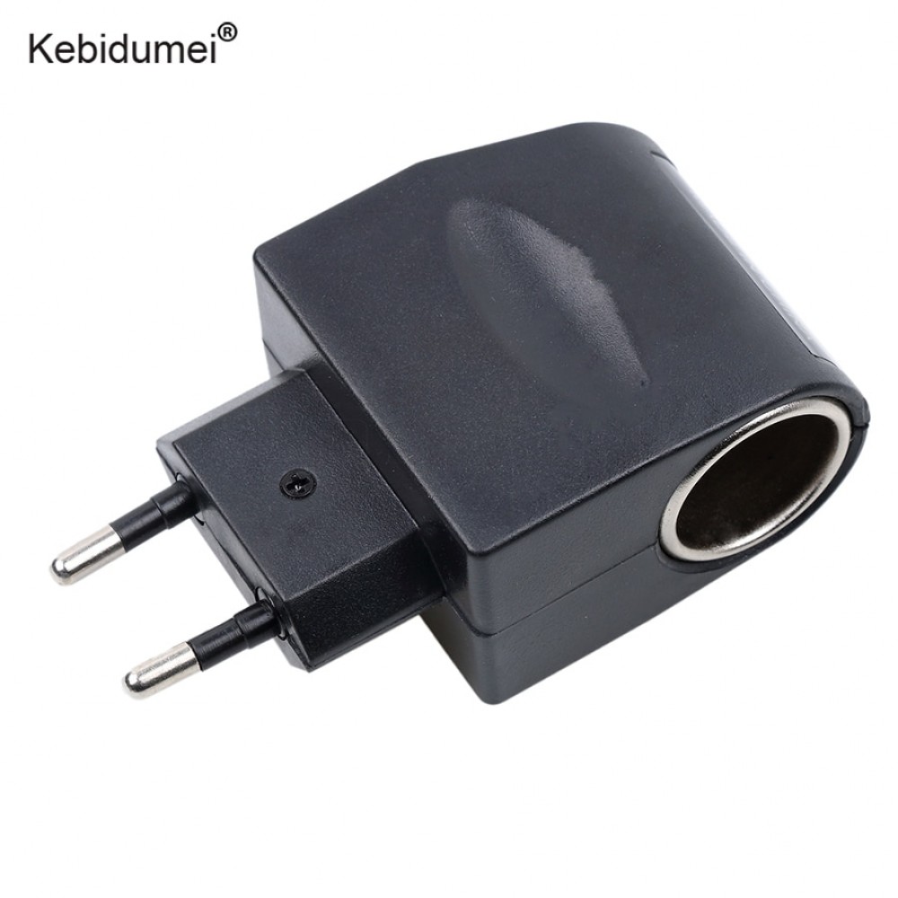 Kebidumei Car Charger 110V-220V AC to 12V DC EU US Plug Auto Car Power Adapter Converter Household Car Cigarette Lighter Socket